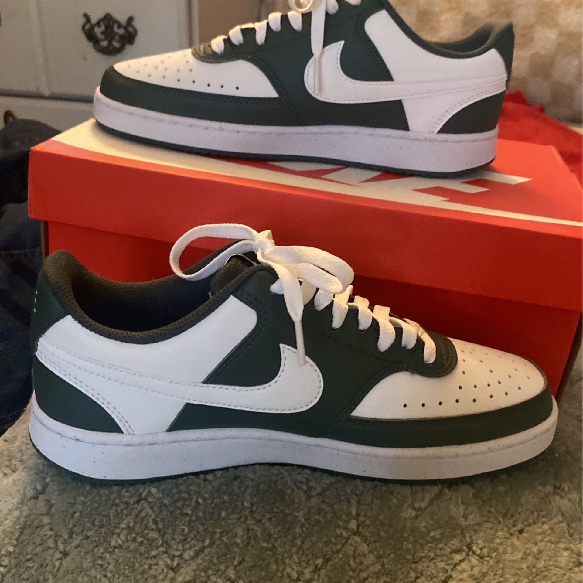 Nike Court Vision Low Dunks Forest Green