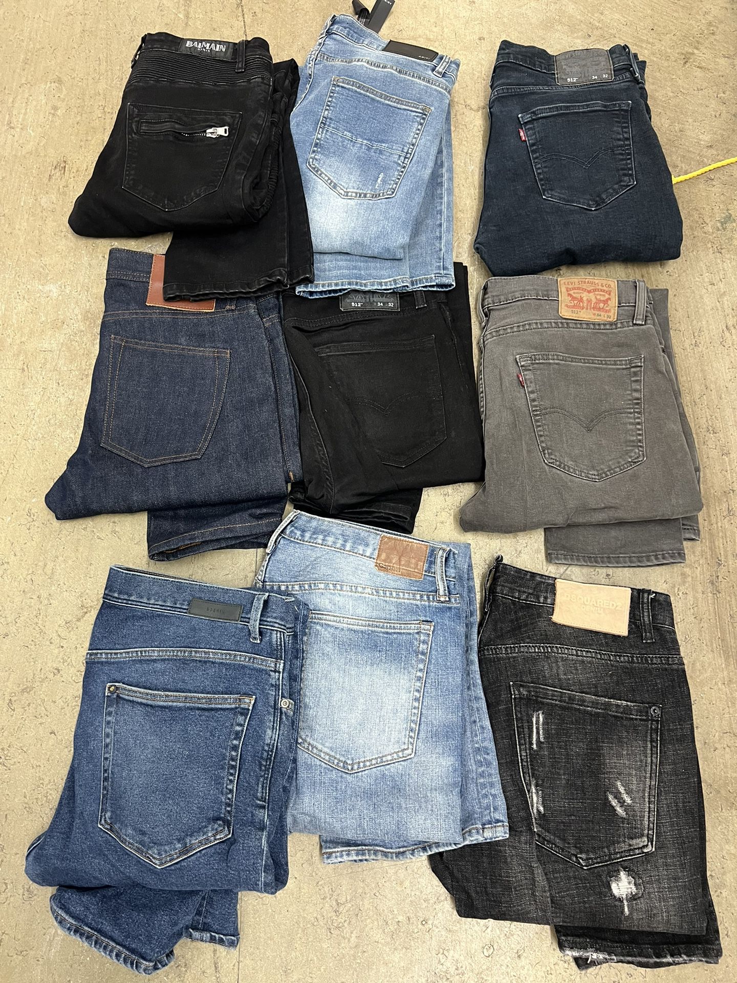 Levis, Balmain, Dsquared, And More Jeans 