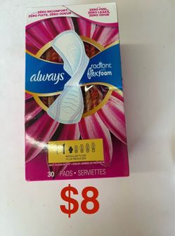 Always Radiant Flex Foam Pads 30 Count