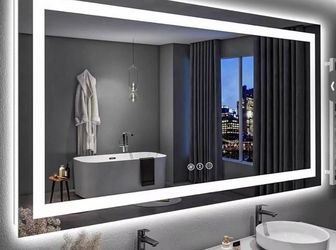 Premium Anti-Fog LED Bathroom Mirror – 60” x 40”