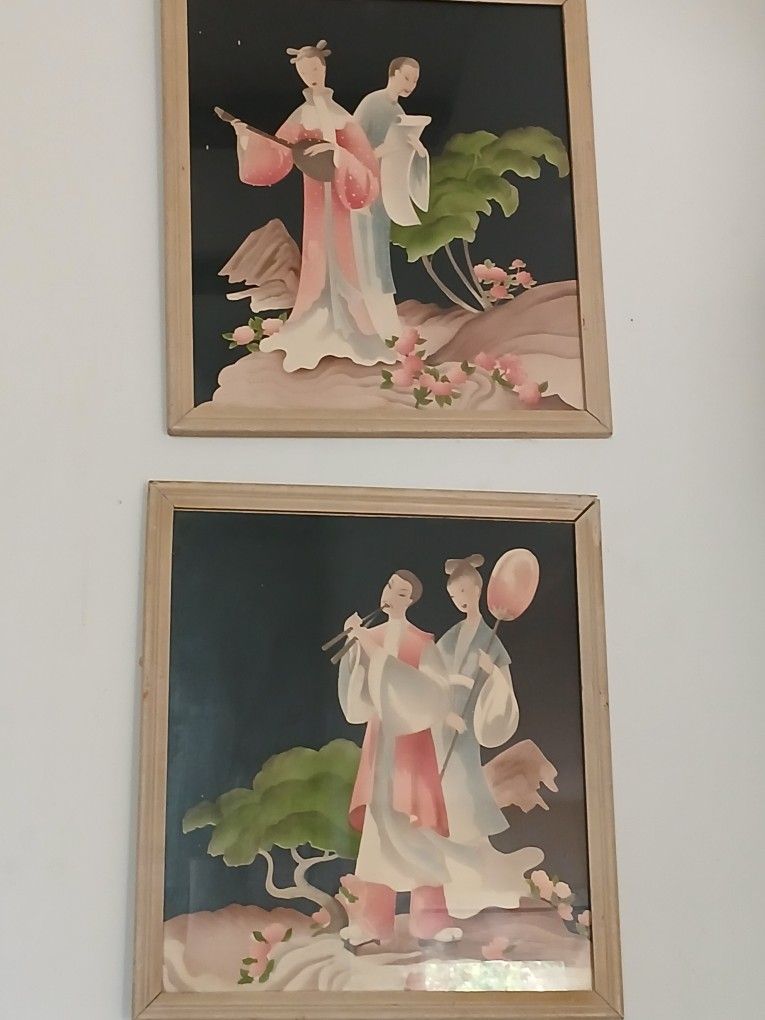 Genuine Water Color Asian Art