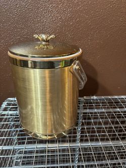 Vintage Gold Tone Ice Bucket