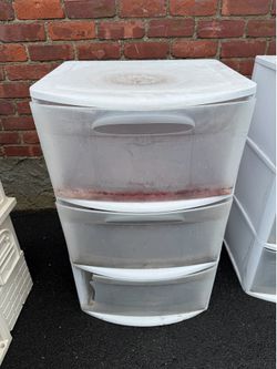 Free 3 tier sterilite bins