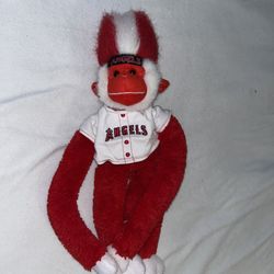 Angels Rally Monkey Stuffed Animal Doll B016