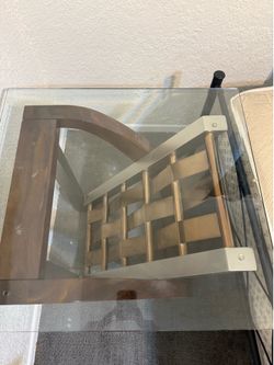 Little square glass table