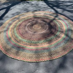 Vintage Braided Rug 