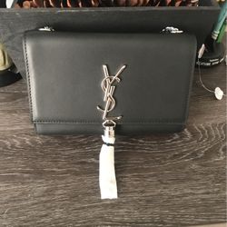 YSL Crossbody With Silver Chain