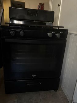 Whirlpool Black Gas Range Stove