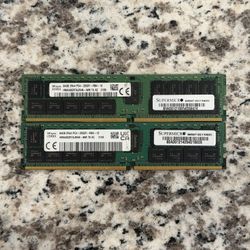 LOT OF 2X SKHynix 64GB 2Rx4 PC4-2933Y DDR4 ECC RDIMM