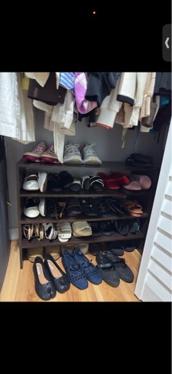 4-Tier Wooden Shoe Rack