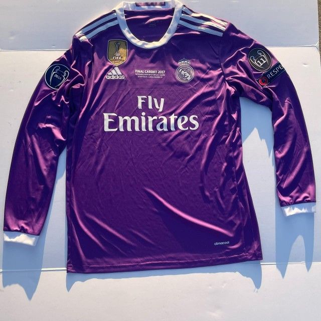 Long Sleeve Champions League Final Jersey Luka Modric Front Signed
