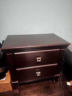 Dark brown Bedside Table - $35