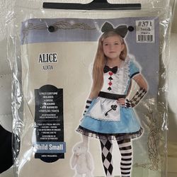 Alice In wonderland Costume - Kids Size Small