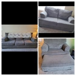 4 Pc. Sofa, Love Seat, Chair , Ottoman. 200 Obo. Pick Up.