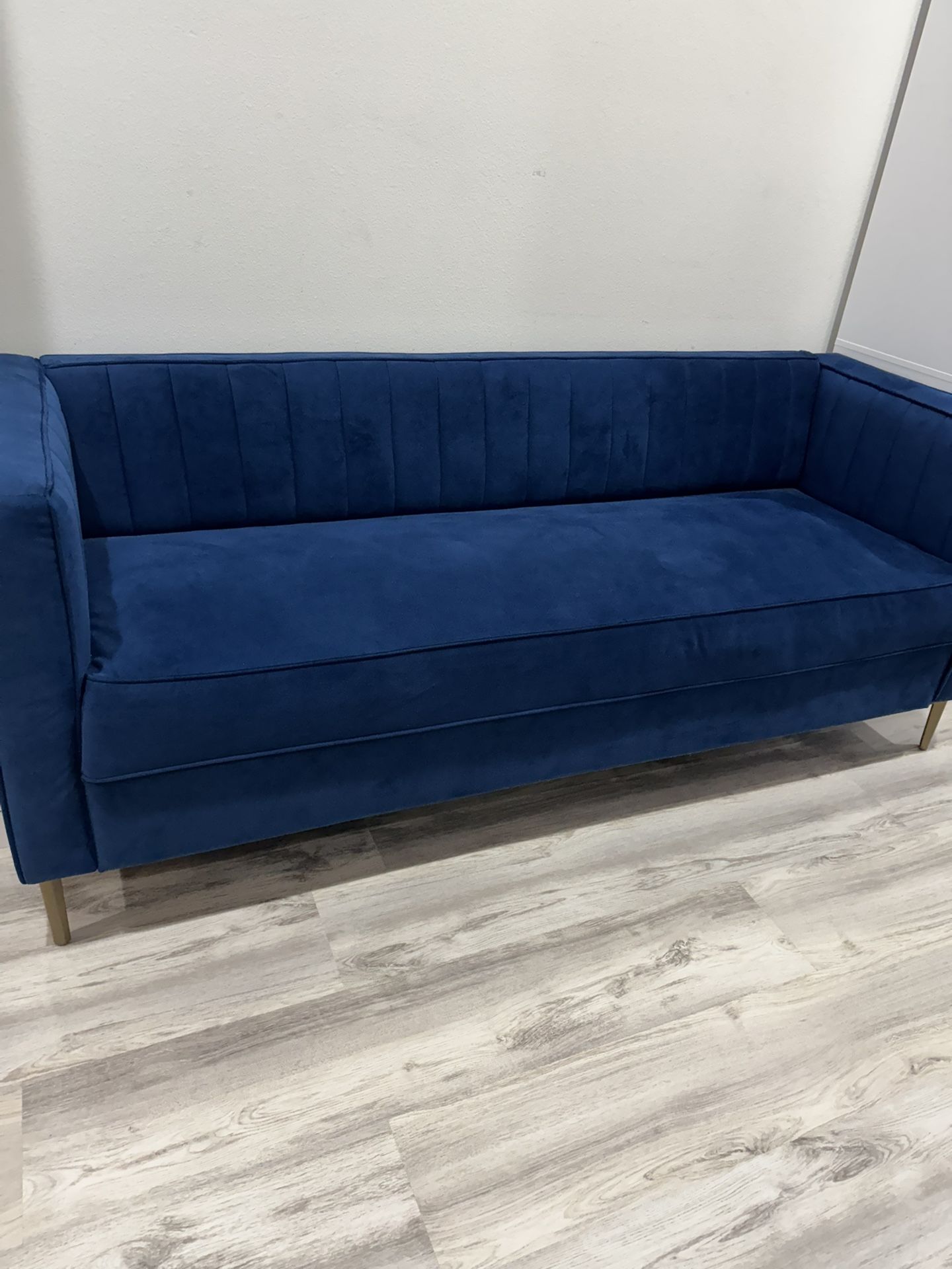 blue sofa