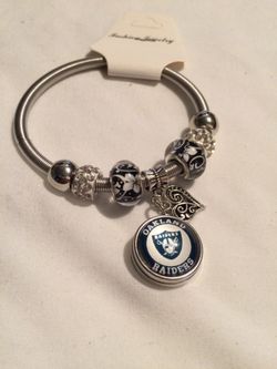 Oakland Raiders Charm Bracelet