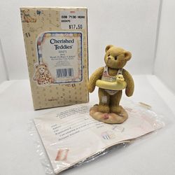 Cherished Teddies NEW 203475 JERRY splash Bear Summer Figurine Swim Box

Mint condition, kept in the box, box has some spots/writing

Boy bear with in