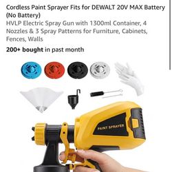 YETOKING Cordless Paint Sprayer for DEWALT 20V Battery - Brand New