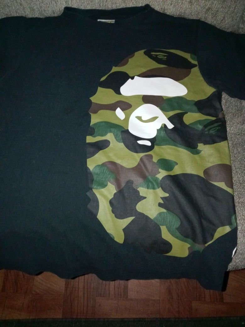 Camo Bathing Ape T Shirt (Ape Head) 