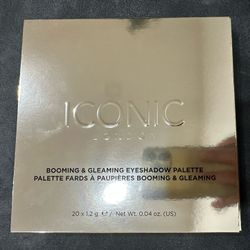 New ICONIC LONDON Booming & Gleaming 20 Shade Eyeshadow Palette 20 x .04 oz/1.2g NIB