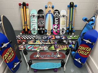 Skateboards longboards trucks wheels bearings
