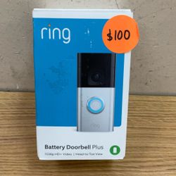 RING BATTERY DOORBELL PLUS 1536p HD+VIDEO / HEAD-TO-TOE VIEW.