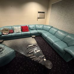 Green Leather Couch