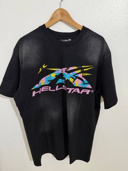 HELLSTAR COLOR LOGO BLACK T-SHIRT NEW COLLECTION