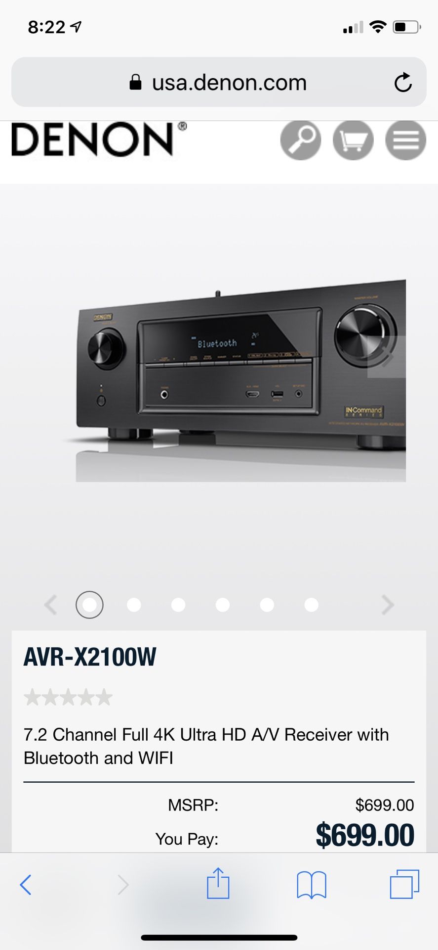 Denon AVR-X2100W High End Stereo Receiver