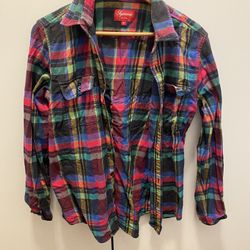 SUPREME Flannel Rare Sz Medium