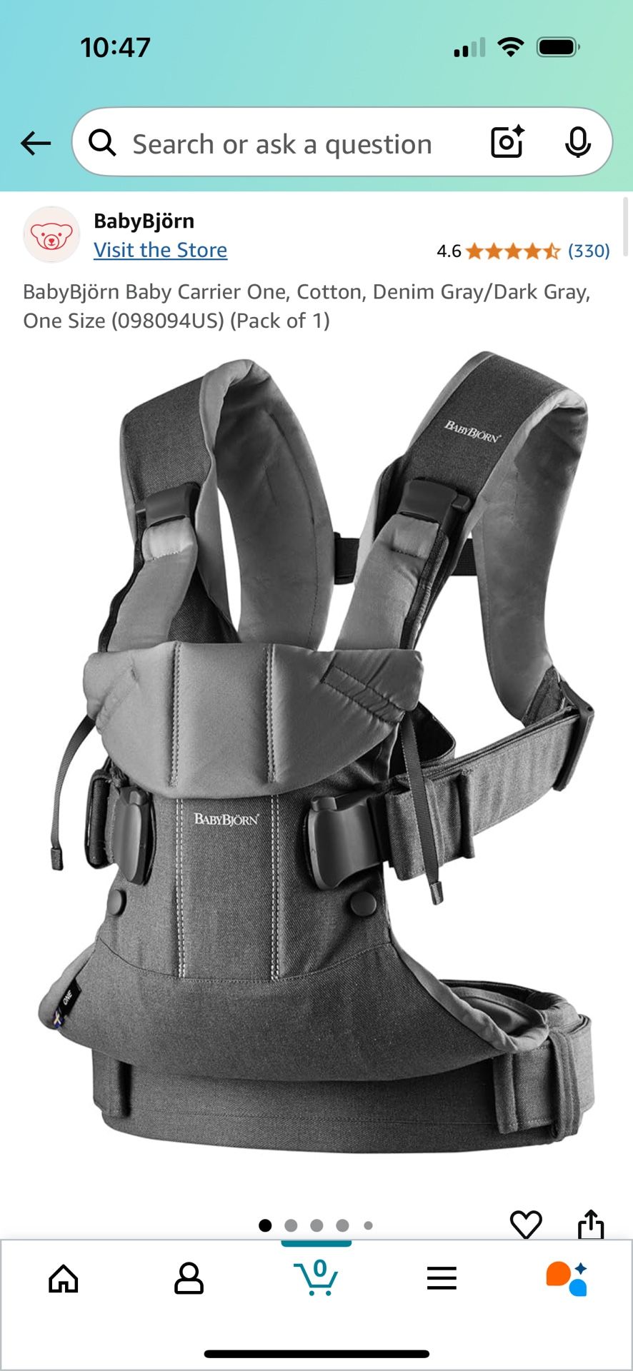 Babybjorn Baby Carrier ONE