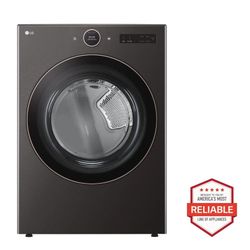 LG DLEX6500B 7.4 Cu. Ft. Smart Front Load Electric Dryer with AI Sensor Dry