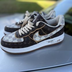Men’s Air Force 1 Low x Louis Vuitton Brown Shoes