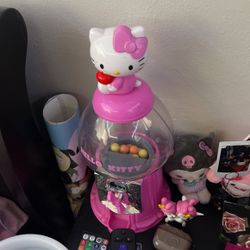 hello kitty gumball machine and hello kitty water dispenser