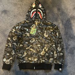 Dark Grey Bape Zip Up