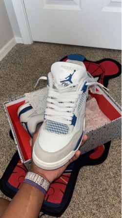 Nike Air Jordan 4 Retro 2024 AJ4 Military Blue Shoes - Size 10