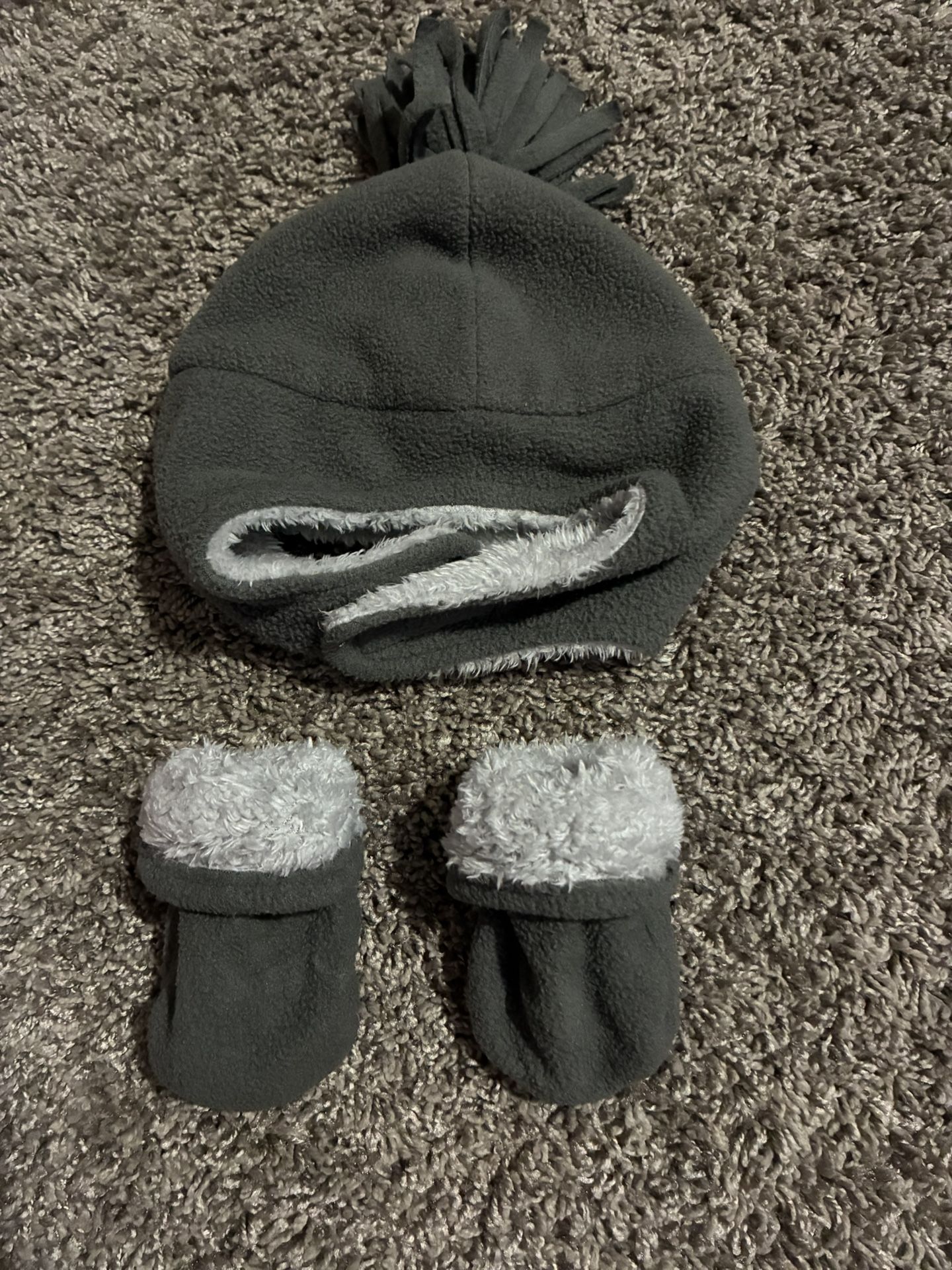 Baby Hat And Mitten Set