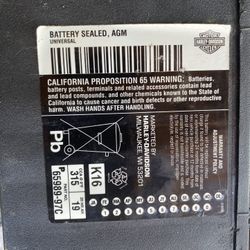 Harley Davidson Battery Sealed AGM Universal New In Box