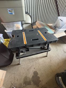 Folding work table
