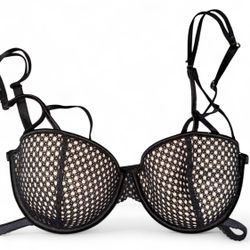 Black Mesh Bra Size Medium
