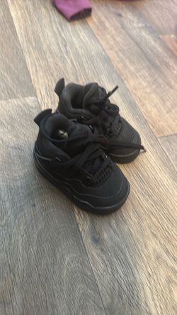 jordan black cat 4's size 3.5 for baby's