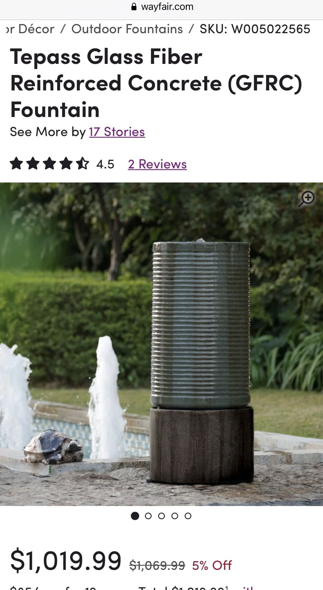 Costco’s Outdoor Fountain (Hot Deal 🔥🔥)