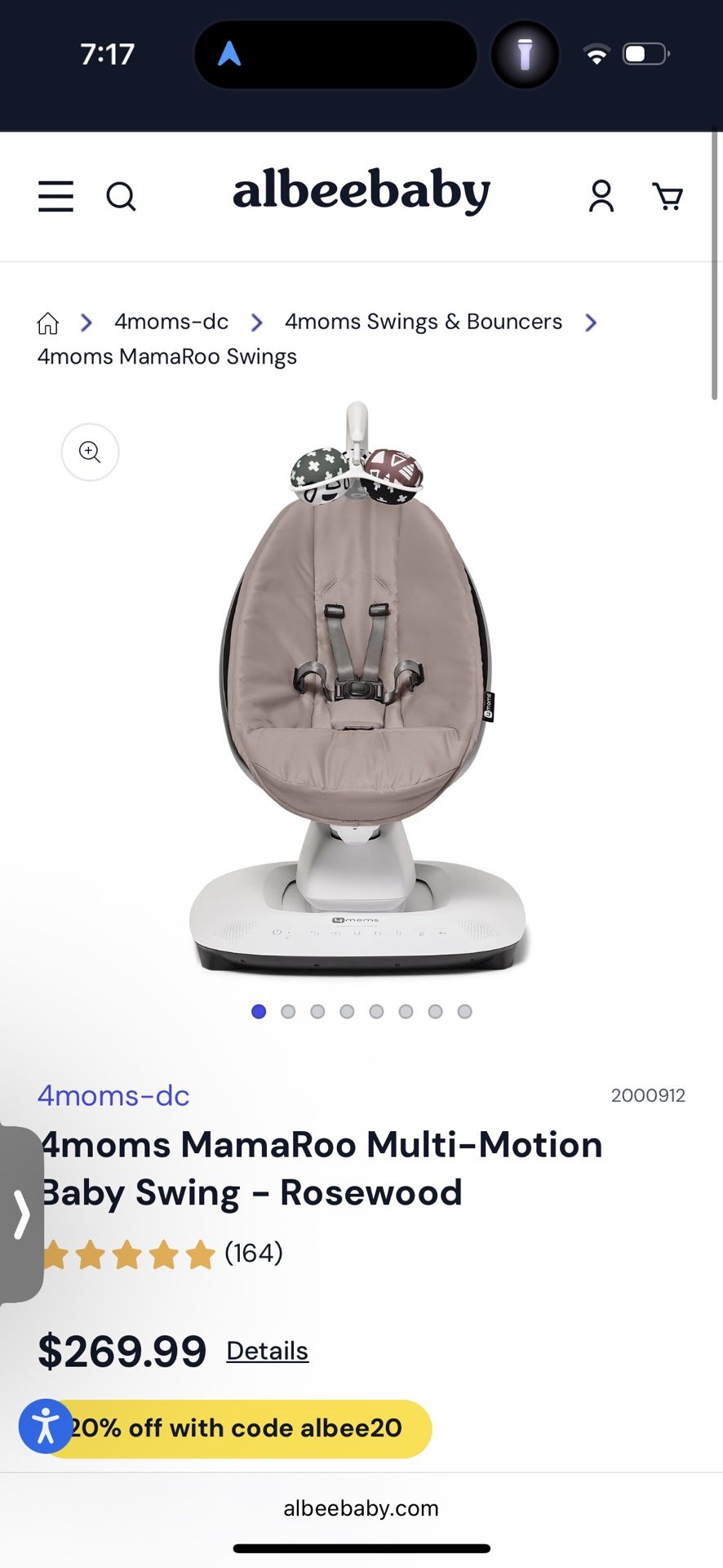 Mamaroo Baby Swing