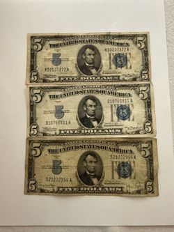 $5 Blue Seal - lot of 3