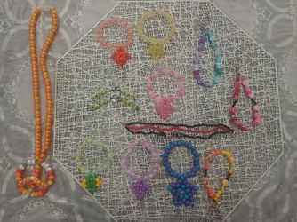 Bracelets, Necklace, Keychains