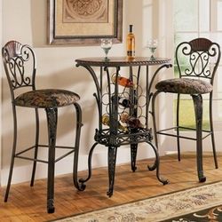 Ashley Furniture 3 Piece Pub Table Set
