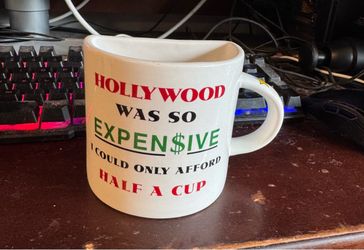Hollywood Half Cup Novelty Coffee Mug
