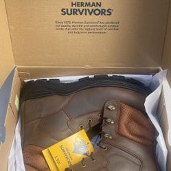 Herman Survivors Men's Jason III 8" Steel Toe Work Boot Size 12 New In Box