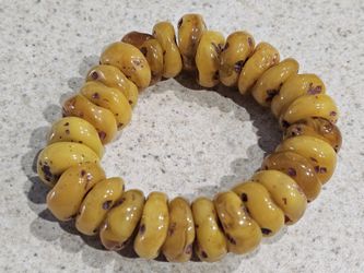 Genuine Baltic Amber Men's Bracelet - L