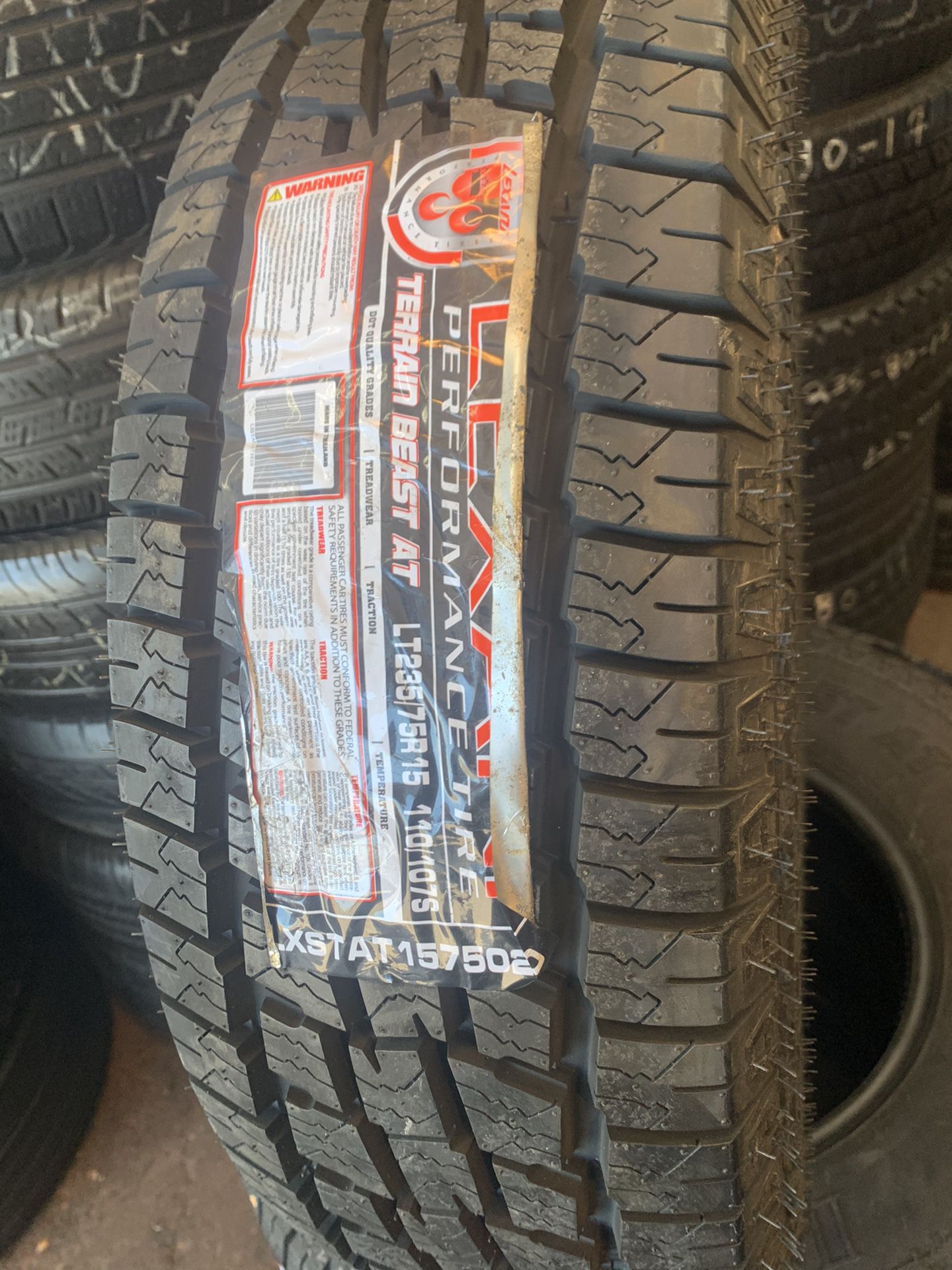 23575r15 set of 4 new tires